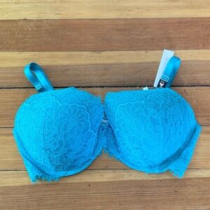 NWT Teal Victoria Secret Dream Angles lightly lined 36DD BRA
